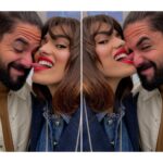 Sara Sálamo Instagram – Que Cupido conmigo se lució… 🫠🤩💙🥰 @iscoalarcon