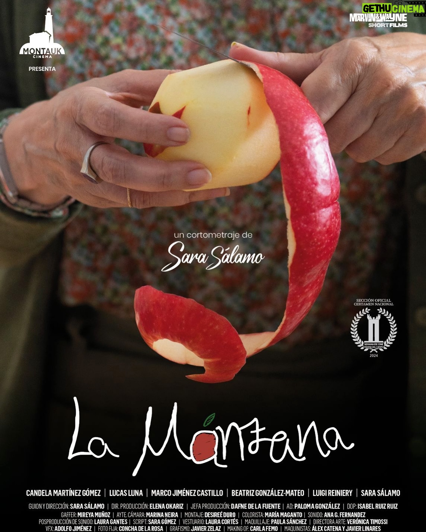 Sara Sálamo - 3 Likes - ¡Nos vamos a @medinafilmfestival !
Nuestro cortometraje “La Manzana”🍎 ha sido seleccionado para competir en su “Sección Oficial” y eso merecía celebrarlo: compartiendo en primicia nuestro cartel.
¡Nos vemos en Medina del Campo!
@montaukcinema @sarasalamo @isabelruizruizdop @desireeduro @mariamaganto @anagsonido @saritisima_g @marinaneirafotos @elena_okariz @paulasanchezmakeup @veronicatimossi @mz.magenta @lauraagantes @lacortes19 @carlfemo @conchadelarosa @alexcatena @javierzelaz @neorender @luigireniery @beatrizruizgonzalezmateo @candela.margo @marvinwayne @javat.gb @mr_ignotto @diegoylucasluna