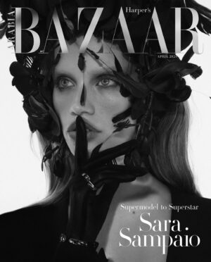 Sara Sampaio Instagram - In love with my new @harpersbazaararabia shot by @daniellamidenge 🥹 
Hair @hairbytaku 
Make up @leahdarcymakeup 
Styling @st.raffi