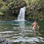 Sara Waisglass Instagram - anyone know a good song about a waterfall? Maui Hawaii
