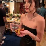 Sara Waisglass Instagram - wais-a-glass to @longines and their beautiful new Mini DolceVita collection! I am so grateful to have spent last night with such passionate, dedicated people. Thank you, Longines, for a magical evening! Elegance is an attitude! Elegance is beautiful! Elegance is balancing a negroni, a water and a grilled cheese all at once in your baby hands! shot by: @georgepimentel1 hair by: @hair.priestess makeup by: @ashleyvieiramakeup styled by: @stylebykimxo in @bythenamesake