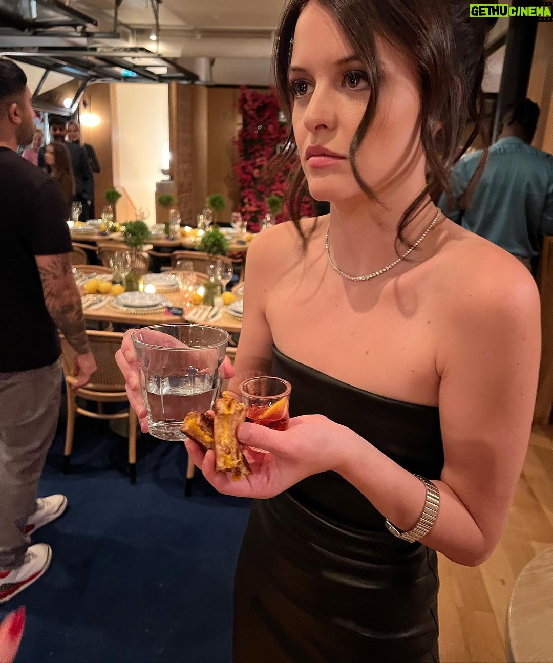 Sara Waisglass Instagram - wais-a-glass to @longines and their beautiful new Mini DolceVita collection! I am so grateful to have spent last night with such passionate, dedicated people. Thank you, Longines, for a magical evening! Elegance is an attitude! Elegance is beautiful! Elegance is balancing a negroni, a water and a grilled cheese all at once in your baby hands! shot by: @georgepimentel1 hair by: @hair.priestess makeup by: @ashleyvieiramakeup styled by: @stylebykimxo in @bythenamesake