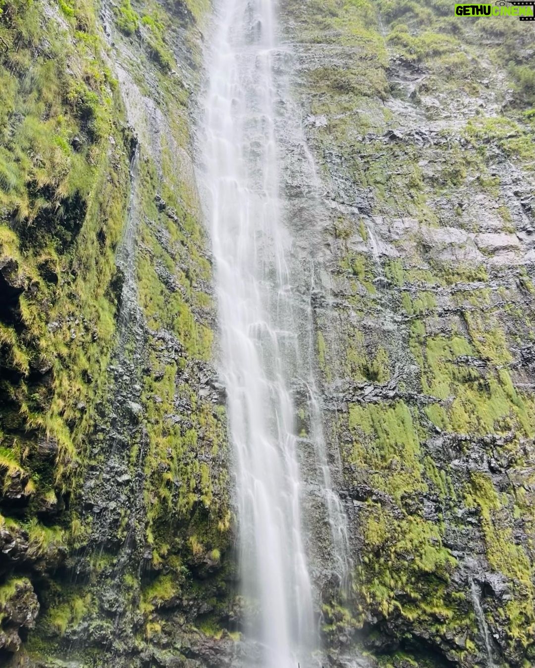 Sara Waisglass Instagram - anyone know a good song about a waterfall? Maui Hawaii