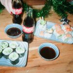 Sara Waisglass Instagram - Best friend debrief + sushi + ice cold @cocacola = recipe for magic ❤ nothing like holiday catch ups with the people you love! #cokepartner #recipeformagic