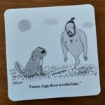 Sarah Cooper Instagram - Coasters?! A lil glass?? This book?! Thank you @asherperlman and @andrewsmcmeel ❤️ Go preorder Asher’s book, it’s from the same great folks who brought you How to Be Successful without Hurting Men’s Feelings