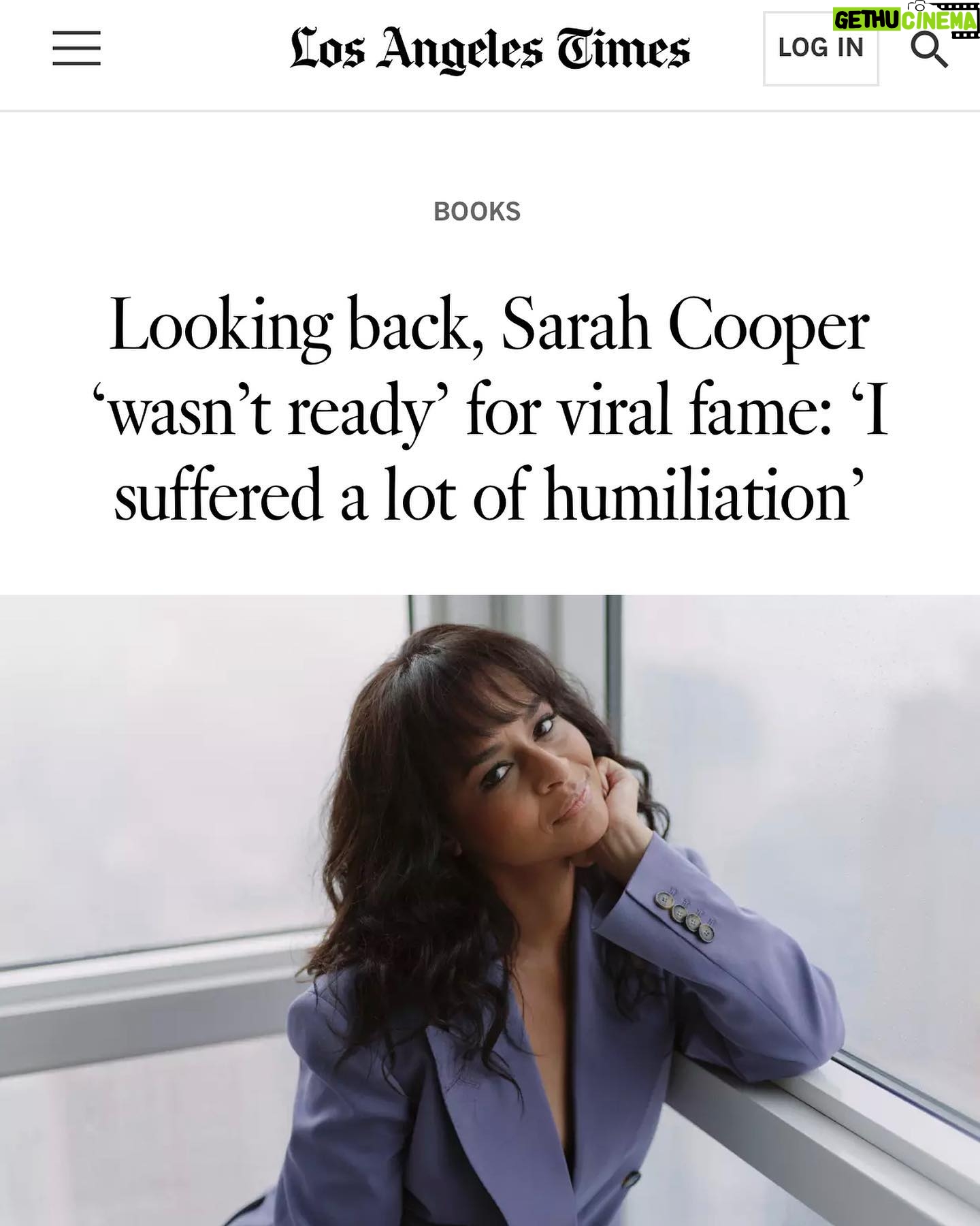 Sarah Cooper Instagram - Thank you Greg Braxton and @latimes for writing about Foolish! Greg and I spoke in 2020 and here we are 3 years later but now I’m single and have a white couch. And many stories. Foolish is out tomorrow from @duttonbooks 🎁 special thanks to @sraihofer @jillschwartzman and @kovertcreative ! Photographer @justinjunlee Makeup @artistrybyfjorela Styling @madisonguest Hair @matthewmonzon Bangs @senorwigs Couch @article Attitude @sarahcpr Weather @god
