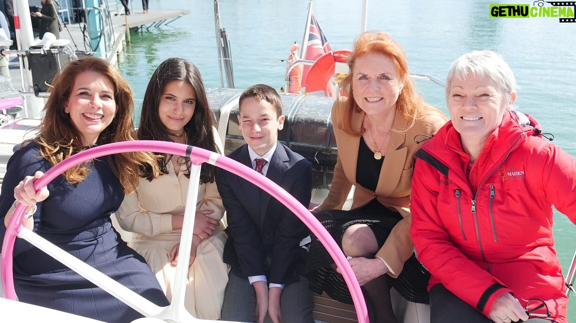 Sarah Ferguson Instagram - @Maidenfactor and her all-female crew completed her last round the world race on Tuesday 16th, completing 28,674 nautical miles and 154 days at sea in the Ocean Globe Race. Today, we were able to celebrate together with HRH Princess Haya at an event organized by MDL Marinas and the South Coast & Green Tech Boat Show to honour Maiden and her crew’s incredible achievements and unyielding dedication, which helps support The Maiden Factor Foundation for girls’ educational charities globally. It has been a privilege and an honour to have been ‘Godmother’ to Maiden since the Whitbread Round the World Race in 89/90 and to watch her continue to shine over the years. Congratulations to the amazing Captain & crew! You are a remarkable show of strength and determination.
