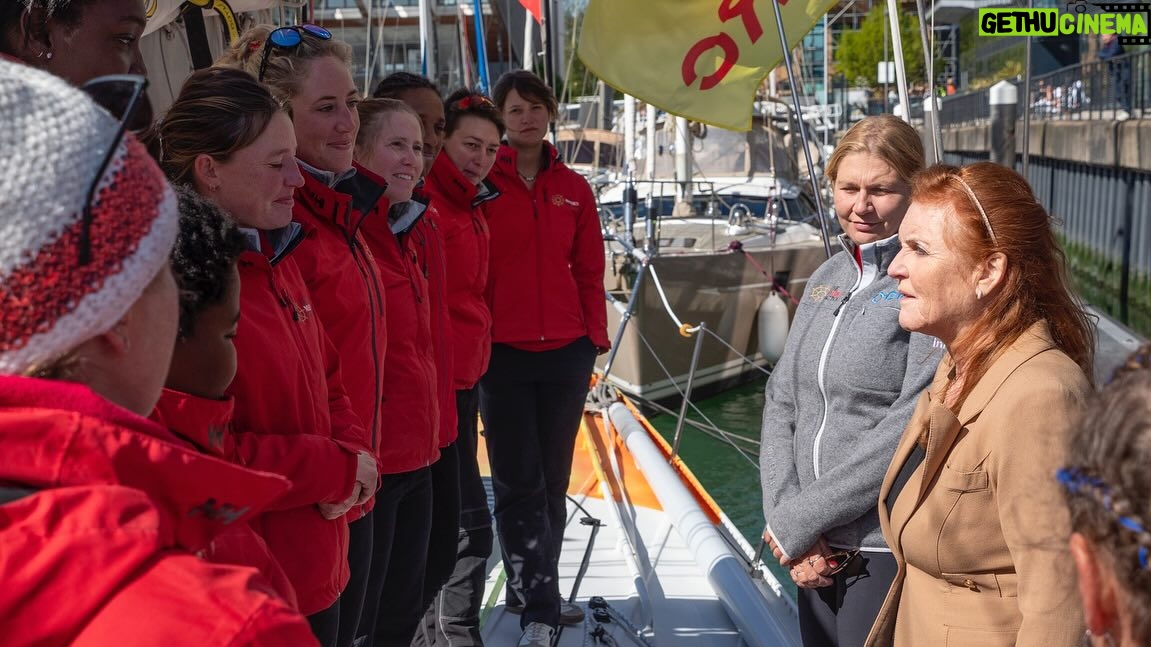 Sarah Ferguson Instagram - @Maidenfactor and her all-female crew completed her last round the world race on Tuesday 16th, completing 28,674 nautical miles and 154 days at sea in the Ocean Globe Race. Today, we were able to celebrate together with HRH Princess Haya at an event organized by MDL Marinas and the South Coast & Green Tech Boat Show to honour Maiden and her crew’s incredible achievements and unyielding dedication, which helps support The Maiden Factor Foundation for girls’ educational charities globally. It has been a privilege and an honour to have been ‘Godmother’ to Maiden since the Whitbread Round the World Race in 89/90 and to watch her continue to shine over the years. Congratulations to the amazing Captain & crew! You are a remarkable show of strength and determination.