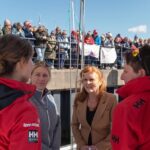 Sarah Ferguson Instagram - @Maidenfactor and her all-female crew completed her last round the world race on Tuesday 16th, completing 28,674 nautical miles and 154 days at sea in the Ocean Globe Race. Today, we were able to celebrate together with HRH Princess Haya at an event organized by MDL Marinas and the South Coast & Green Tech Boat Show to honour Maiden and her crew’s incredible achievements and unyielding dedication, which helps support The Maiden Factor Foundation for girls’ educational charities globally. It has been a privilege and an honour to have been ‘Godmother’ to Maiden since the Whitbread Round the World Race in 89/90 and to watch her continue to shine over the years. Congratulations to the amazing Captain & crew! You are a remarkable show of strength and determination.