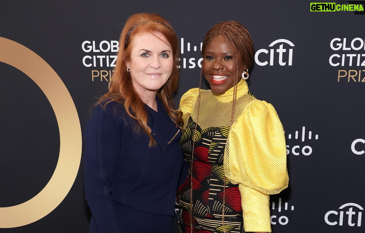 Sarah Ferguson Instagram - Thank you @globalctzn @hughcevans and @micksheldrick for having me and congratulations to @richialbat Ricardo Enrique Alba Torres for winning the 2024 Cisco Youth Leadership Award and to the 2024 Global Citizen Prize winners who have dedicated their youth to making meaningful progress in fulfilling the United Nation’s Sustainable Development Goals and to positively impacting the world and its #environment. @glblctzn @lydiacharles_ @ekogrouph2o @vishlprasad @sophiehealythow @act4food @ddembeandrew @richialbat @pandadigitaltz @hughcevans