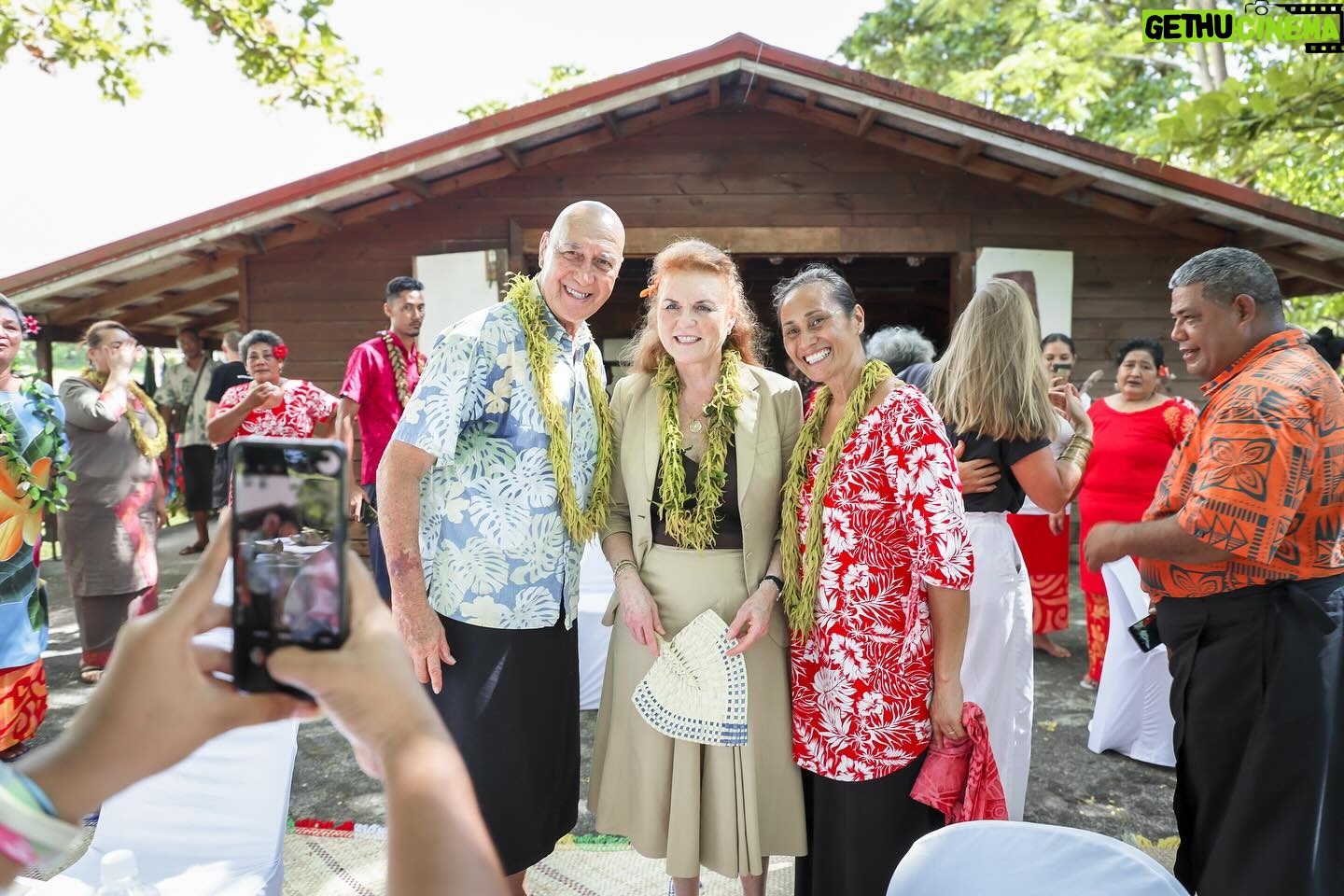 Sarah Ferguson Instagram - Beautiful Samoa, thank you for having me! I am very appreciative of the Poutasi Women’s Committee who welcomed me with open arms into their village and their church. Being able to experience a beautiful FiaFia @sinaleireefresort and getting to know some of the local customs and traditions was an honour. And thank you to @taumeasinaislandresortsamoa for your commitment to coral regeneration. Faafatai Samoa and see you again soon 🌸 - Photo: @msmedia.samoa