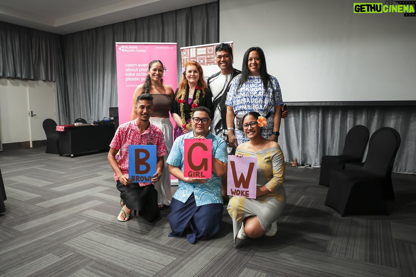 Sarah Ferguson Instagram - Such a pleasure spending the day with Brown Girl Woke in Samoa! From environmental conservation to honouring indigenous wisdom, the impact these young leaders are having in the South Pacific is truly inspiring. I look forward to collaborations between @browngirlwoke and @sarahs_trust_ and seeing what we will be able to achieve TOGETHER! @yvettealaalatoa, @jewel_joce, @soilalovi_prince, @edwardenoka01, @mathewami13, @mathewami13, @doris_tulifau - Photo: @msmedia.samoa