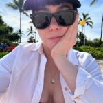 Sarah Gilman Instagram - reminder that for every photo that makes the curated social media highlight reel, there are hundreds of others that we often don’t share. so here’s a nice posed one of me in makeup on the beach, followed by a ton of 100% normal human ones from vacation. trust me, you’re not the only one who doesn’t look like a model as they go through daily life. 🫶🏻