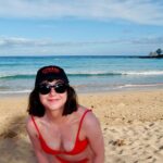 Sarah Gilman Instagram - not pictured: small tiffs between siblings, bouts of self-consciousness to be in a bikini before remembering life is too short, carsickness, sand everywhere, high winds that make beach days impossible, humidity, fatigue, depleted social battery, spilling coffee on books. and love. gratefulness for so much love. just a reminder that social media is simply a 1-D glimpse of selective highlights 🫶🏻