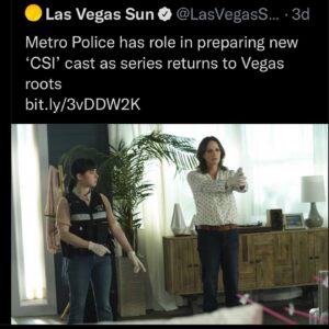 Sarah Gilman Instagram - how it started vs. how it’s going: sarah solving crimes edition

huge thanks to @lasvegassun for their article on my @lvmpd ridealong to study up for @csicbs. as a kid who grew up watching crime procedurals at night with the back door open to build strength of character, this is very surreal.