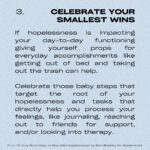 Sarah Gilman Instagram - hello from a persistent depressive episode. i’ve been feeling a bit hopeless lately and afraid to talk about it, and i suspect i’m not the only one. as a reminder (though it doesn’t make the feeling easier), hopelessness is a normal reaction to big, difficult life events like grief, break-ups, life changes, and of course major news coverage around particularly upsetting/tragic events. you shouldn’t be ashamed of hopelessness, but i would also hate for you to sink into it and to let it take over you. i was searching for some antidotes to this feeling and stumbled onto this article from @officialwondermind, called 10 Very Good Ways to Deal With Hopelessness by Sam Brodsky, that I particularly liked because of its mixture of research/actionable suggestions/examples (my brain has been a bit sad and fuzzy so I’m appreciating the concrete instructions). I’ve put a few of the tips onto slides to share with you in case it helps, but I highly recommend checking out the actual article, which is a bit more detailed. i’m also tagging a number of relevant organizations on the pertinent slides. sending hugs and love in this tumultuous time. and please please please, when you have the opportunity, choose kindness over hate. https://www.wondermind.com/article/hopeless/