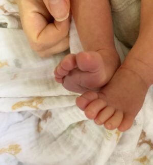 Sarah Levy Instagram - He decided to make an early entrance but we are so glad sweet James Eugene Outerbridge is in the world ✨