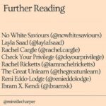 Sarah Levy Instagram - I found this extremely helpful. There is so much information out there on how to help and it can be difficult to figure out a plan of attack. Be supportive, stay loud, donate if and when you can. Demand change. I am here to fight the fight.