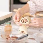 Sarah Levy Instagram - I had multiple buns in the oven for this @greatjones Great Ones feature 😉 Shout out to @bromabakery for this insane chocolate cinnamon bun recipe 📸 @bradleymeinz