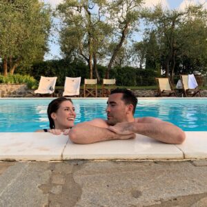 Sarah Levy Instagram - Happy Birthday @instadanjlevy! May you live in this pool in Tuscany forever in your heart and mind. Also your voicemail is full. ❤️xx