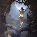 Sarah McDaniel Instagram - My song Hypnagogia is out now. Please light a candle, lay on the floor and close your eyes while listening for the full experience 🌙 thank you @elijahfox @kiefdaddysupreme for making this possible 🤍 and Frank Frazetta for art @frazettagirls