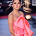 Sarah Perles Instagram - At the red carpet of the Marrakech Film Festival. Styled by @leonaerziak dress clutch and shoes by @lena_erziak jewellery by @mounierbouvard_officiel thank you @mephistophelesproductions ♥️ 📸 by @hakounart