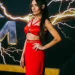 Sarah Shahi Instagram - Not sure where to start, but thank you God. And @versace . ❤️⚡️. What a journey. ( and Black Adam and I twinning)