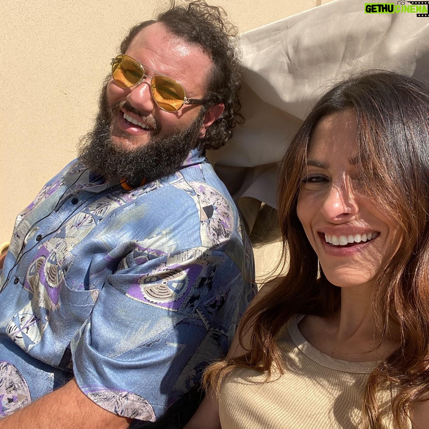 Sarah Shahi Instagram - Day 1. Camera test.. This movie was 20 years of falling and getting back up, following my gut even if others didn’t agree, over a decade of missed firsts’ with my babies. And what I got- was not just a DC movie. I got a family. DJ, mo, Pierce, Q, Noah, Bodhi, Marwan, Aldis, Jaume, Hiram, Scott, Beau, Dany- your friendship and love towards my kids and me is everything. I’ve learned from you all. I’m forever a student in your presence. and Marwan- thx for convincing me I wasn’t gonna die doing the stunt lol. Jaume, beau, DJ- you’re willingness to collab, create a safe space for actors, hear an idea is EVERYTHING, This ride, is so much more meaningful, because it is with you. Happy opening weekend. 🍻 Always, Your Adriana.