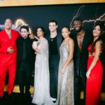 Sarah Shahi Instagram - Not sure where to start, but thank you God. And @versace . ❤️⚡️. What a journey. ( and Black Adam and I twinning)