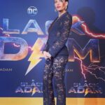 Sarah Shahi Instagram - OUR ATLANTA PREMIERE!! ATL- you all were a VIBE! And especially since this is where we shot @blackadammovie, it was so gracious for you to host us again. My brother and I had too much fun. @aldishodge @gucci