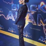 Sarah Shahi Instagram - OUR ATLANTA PREMIERE!! ATL- you all were a VIBE! And especially since this is where we shot @blackadammovie, it was so gracious for you to host us again. My brother and I had too much fun. @aldishodge @gucci