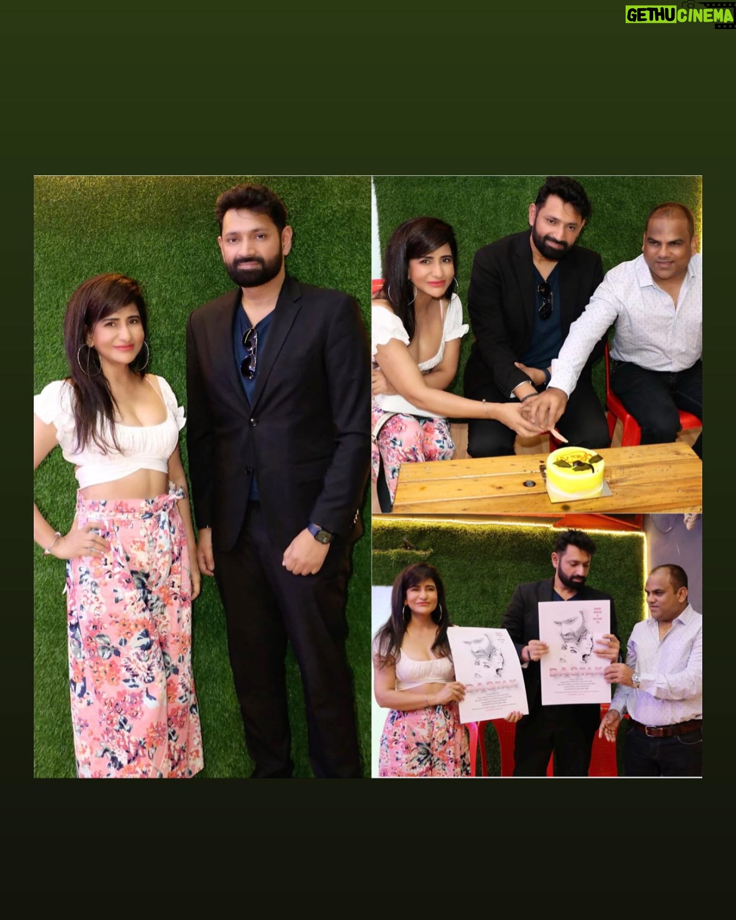 Saru Maini Instagram - Luck by Chance😆😎🤩The wait is over and it's twins😜 My Short Film "Dastak" releases today and "72 Hoorain" releases next week 💃❤️#posterrelease #actor #singer #fyp #dastak #72hoorain #actorslife🎬 @rajiv_s_ruia @tushar_actor_official @rajeshatibal @eugene.dsouza