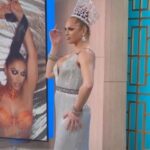 Sasha Colby Instagram - thank you for having me @ktla5news for a performance and chat about my upcoming tour ✨and in my gown that I won miss continental in in 2012! Love these full circle moments. Link for tickets to see Sasha Colby Stripped in my bio🧡 tickets are going fast babies 👀