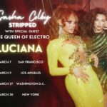 Sasha Colby Instagram - so excited that the queen of electro herself, @thelucianacaporaso is joining me for select dates on tour! don’t miss your chance to see us live🧡🧡🧡 link for tickets in my bio
