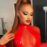 Sasha Colby Instagram - a little BTS of my promo with @rupaulsdragrace @viivhealthcare ✨ Season 16 of #DragRace premieres this Friday at 8/7c on @mtv ! Glam @prestonmakeup Catsuit @imngo Gown @vee.monique