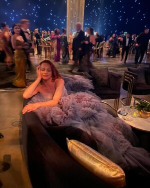 Sasha Colby Instagram - Get ready for the Emmy’s with me and @people ✨ link in my bio for the full article! Congratulations to @rupaulsdragrace  and the cast & crew of season 15❤️ so lucky to be a part of this family 

Gown: @csiriano 
Glam: @prestonmakeup 
Hair: @rickyfraserhair 
Styling: @laurelthomson_style 

📸 @andiedilley @prestonmakeup