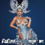 Sasha Colby Instagram - one more moment of appreciation for the garment💎🩵 thank you to the team for making the step down look of my dreams possible! 📸 @sanchezzalba Makeup @prestonmakeup Gown @ethan.m.cross @shontellesparkles Headpiece @fiercejewels_official Hair @_hairwitch Nails @sonyameesh