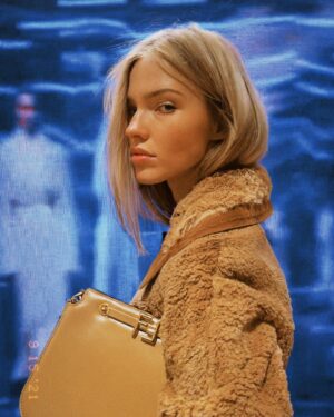 Sasha Luss Instagram - It's @fendi World! In love with the new Kim Jones collection for #FendiFW21 - an excellent reason to check it out in the new pop-up store in TSUM!