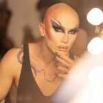 Sasha Velour Instagram - The Face ✨🩶 Makeup by the talented @misslailamcqueen for @werehere’s final show in Tennessee! Photo @gregendries Tune in tonight as we arrive in Oklahoma and immediately get in some trouble! @hbo @streamonmax
