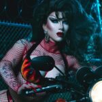 Sasha Velour Instagram - BABES ON BIKES with @thequeenpriyanka. Photos by @vadellaphoto. Inspired by a T-shirt I found in Murfreesboro, TN during filming (swipe to last slide). We are selling signed posters of us as the hot, highly INDECENT bikers (perfect for your garage honestly), with 100% of profits going to @nourishfoodbank, middle Tennessee’s largest direct service food bank (where our drag daughter @veronica.p679 proudly works). Only a limited number are available at @mybestjudy and on houseofvelour.com, so act now! Season 4 of @werehere continues this Friday as we ride out to Tulsa, Oklahoma and pick up the legendary Latrice Royale for more shows! @hbo @streamonmax Bike @spiciestmeatball Look @blackandwhitestriped Hair @wigsandgrace