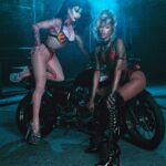 Sasha Velour Instagram - BABES ON BIKES with @thequeenpriyanka. Photos by @vadellaphoto. Inspired by a T-shirt I found in Murfreesboro, TN during filming (swipe to last slide). We are selling signed posters of us as the hot, highly INDECENT bikers (perfect for your garage honestly), with 100% of profits going to @nourishfoodbank, middle Tennessee’s largest direct service food bank (where our drag daughter @veronica.p679 proudly works). Only a limited number are available at @mybestjudy and on houseofvelour.com, so act now! Season 4 of @werehere continues this Friday as we ride out to Tulsa, Oklahoma and pick up the legendary Latrice Royale for more shows! @hbo @streamonmax Bike @spiciestmeatball Look @blackandwhitestriped Hair @wigsandgrace