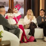 Sasha Velour Instagram - Dream moment of my life on the @thedrewbarrymoreshow talking about drag, friendship, and @werehere Season 4! Thank you Drew, @helloross, @meghantrainor, and @chrisolsen for welcoming me onto the couch, I’ll never forget it! Thanks to @thestevewarren, @johnnieinstagram, @HBO, @witchhousepr for making it all happen! Wearing @diegomontoyastudio 💖