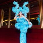 Sasha Velour Instagram - Merci Paris 🦋💎🌹 An extravagant moment in life— wearing a custom @serand_create dress and headpiece for my sold-out show at the @foliesbergere_officiel, channelling the original showgirls of Paris with an extra camp twist…all while traipsing about the haunted theatre with photographer @mettieostrowski to get these incredible photos! I might have cried a little. Plus I loved sharing the stage with the queen of FRANCE @thenickydoll! All around a dream come true. Merci bien!