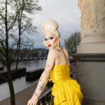 Sasha Velour Instagram - Bedankt Amsterdam 🌙💋🌷 📸 @mettieostrowski I was feeling my fantasy at @theatercarre with two nights of shows…and VERY inspiring special guests @vanessavancartier and @missenvyperu. Love you, my queens!! Dress: @gloria_swansong Hair: @doubledwigs Jewels: @sorrelloriginals