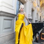 Sasha Velour Instagram - Bedankt Amsterdam 🌙💋🌷 📸 @mettieostrowski I was feeling my fantasy at @theatercarre with two nights of shows…and VERY inspiring special guests @vanessavancartier and @missenvyperu. Love you, my queens!! Dress: @gloria_swansong Hair: @doubledwigs Jewels: @sorrelloriginals