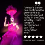 Sasha Velour Instagram - 5 stars across the board! ⭐️⭐️⭐️⭐️⭐️ Overwhelmed by the outpouring of positive reviews for The Big Reveal Live Show so far. Kicking off the European leg of the tour tonight with a sold out show at @foliesbergere_officiel in Paris! Lead image by @mettieostrowski Show photography by @gregendries and @sidewalkkilla Thank you @witchhousepr 🩷