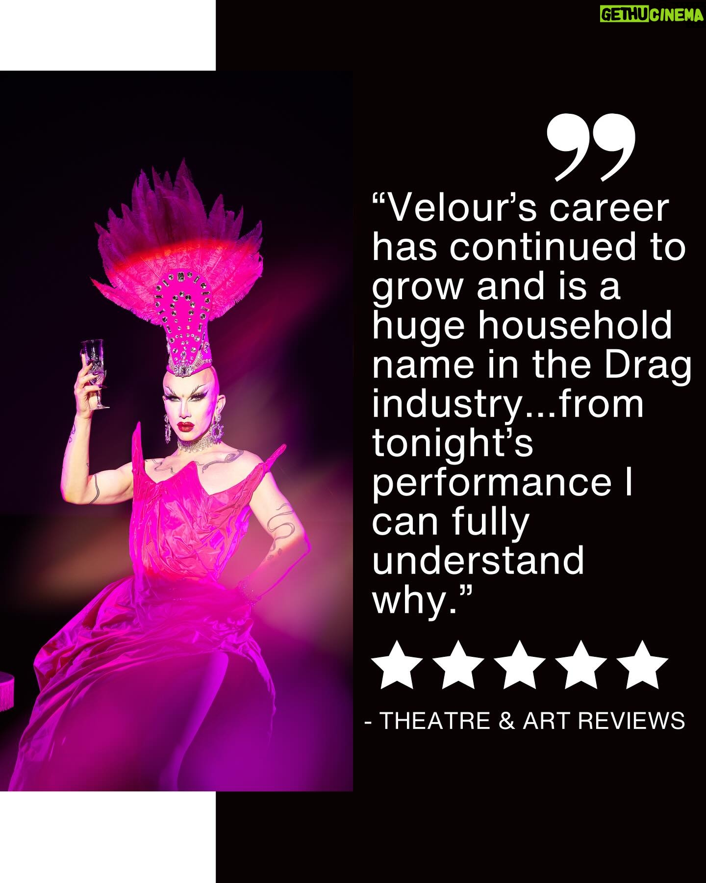 Sasha Velour Instagram - 5 stars across the board! ⭐️⭐️⭐️⭐️⭐️ Overwhelmed by the outpouring of positive reviews for The Big Reveal Live Show so far. Kicking off the European leg of the tour tonight with a sold out show at @foliesbergere_officiel in Paris! Lead image by @mettieostrowski Show photography by @gregendries and @sidewalkkilla Thank you @witchhousepr 🩷