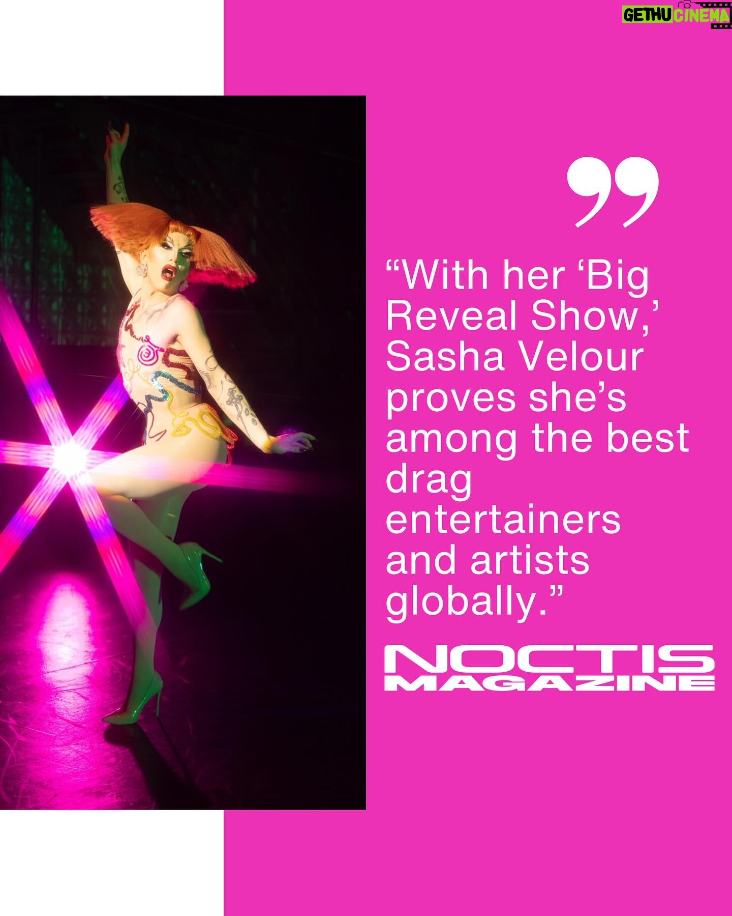 Sasha Velour Instagram - 5 stars across the board! ⭐️⭐️⭐️⭐️⭐️ Overwhelmed by the outpouring of positive reviews for The Big Reveal Live Show so far. Kicking off the European leg of the tour tonight with a sold out show at @foliesbergere_officiel in Paris! Lead image by @mettieostrowski Show photography by @gregendries and @sidewalkkilla Thank you @witchhousepr 🩷