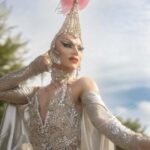 Sasha Velour Instagram - Looking camp right in the eye 👀 Episode 2 of @WereHere was intense, let me know what you thought in the comments! Watch now on @hbo @streamonmax Photos by @gregendries Wearing a silver @diegomontoyastudio and @sorrelloriginals collaboration from Pride 2019—one of the most glamorously gay outfits I could think of to show up for Murphreesboro TN’s queer community!