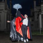 Sasha Velour Instagram - The Brighton Dome windows have never been cleaner thanks to very special guest @misterjoeblack 🧼🪟🖤 You have three more chances to catch The Big Reveal Live Show in the UK before we make our way to Europe next week! Photos in front of the @royalpaviliongardens by @mettieostrowski Headpiece by @diegomontoyastudio Garment by @jazzmint.dash